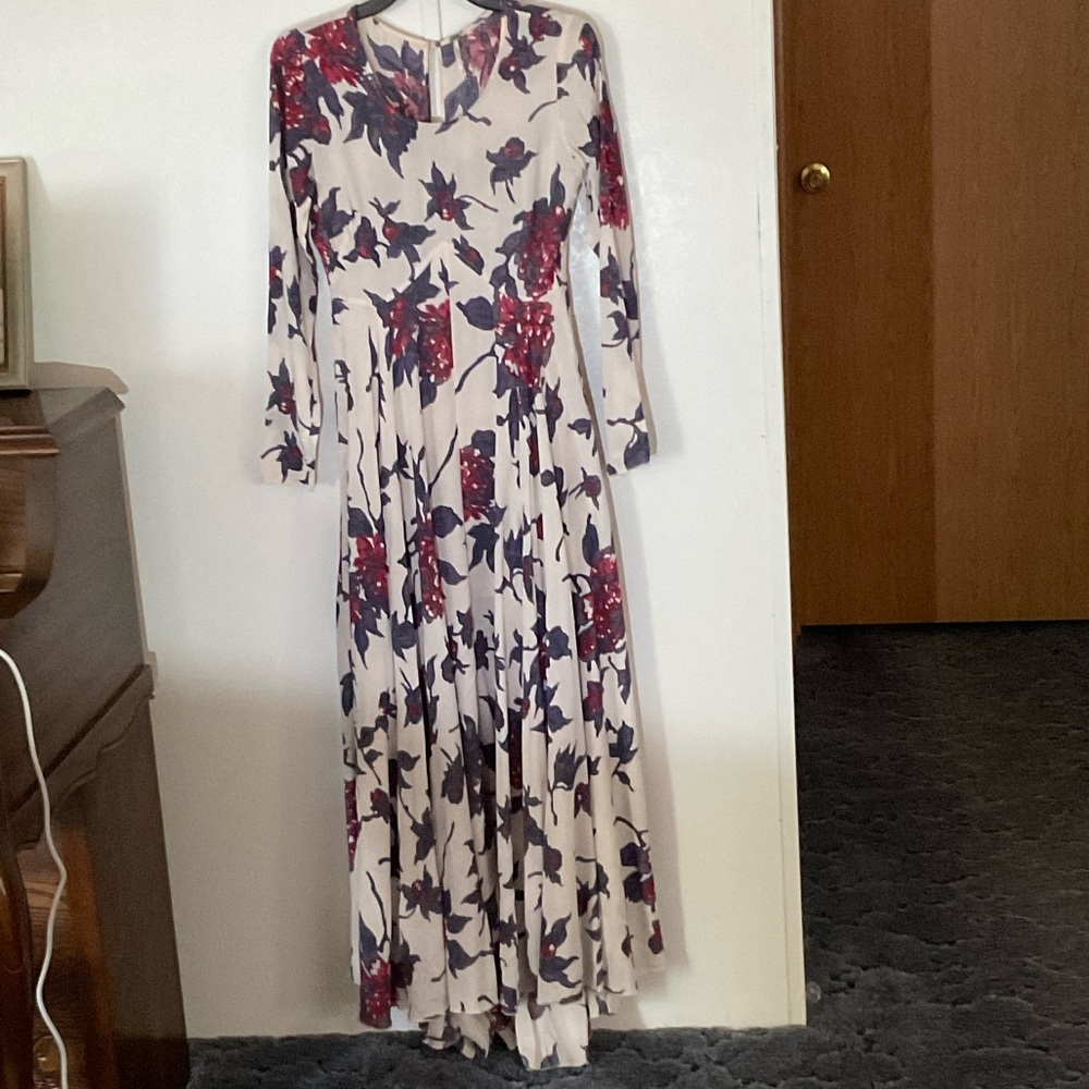 Free People Floral Long Sleeve Dress